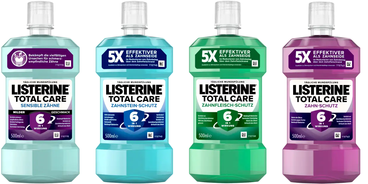 Listerine Total Care Produkt Reihe